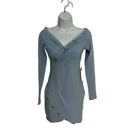 Bebe off-shoulder sheath dress - Picture 4 of 9